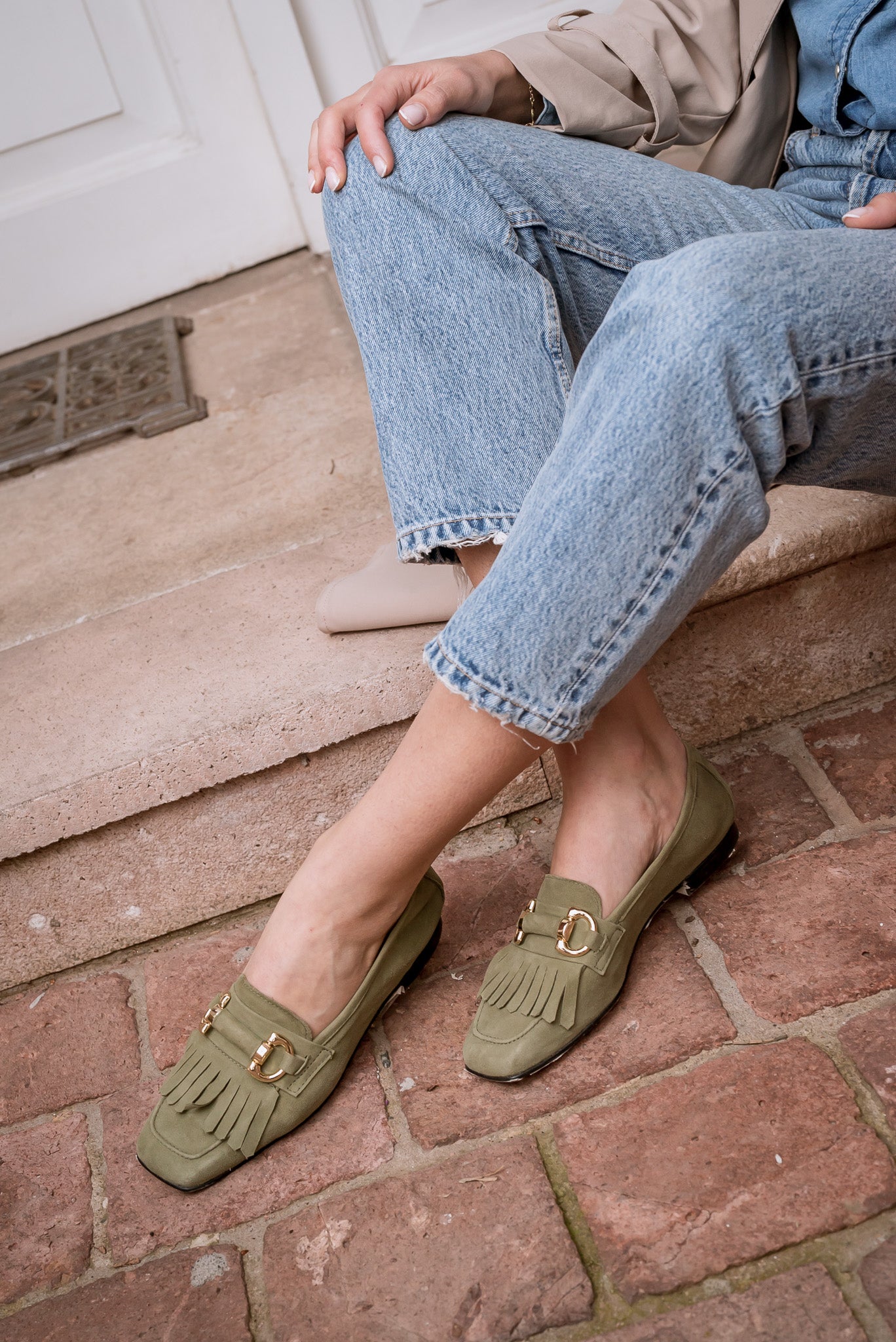 MOCASÍN CON FLECOS ANTE 24-I MARTIAL