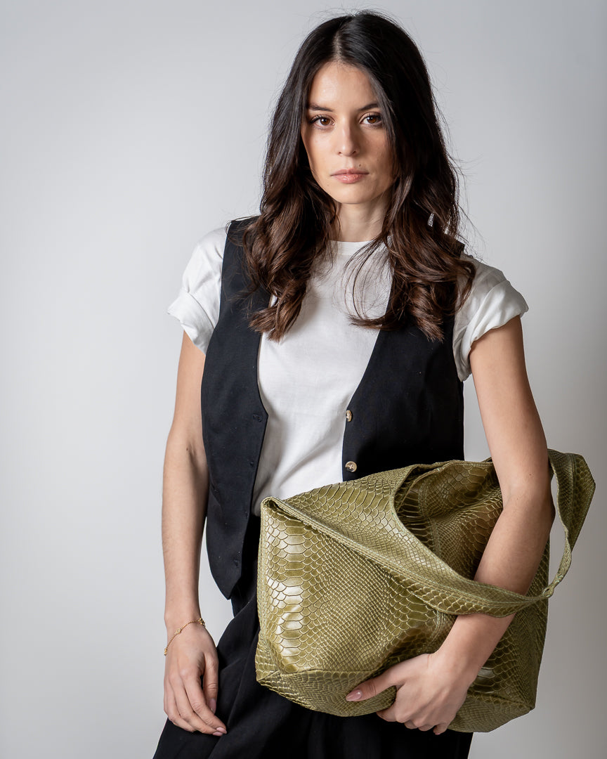 CARTERA AZUCENA VERDE