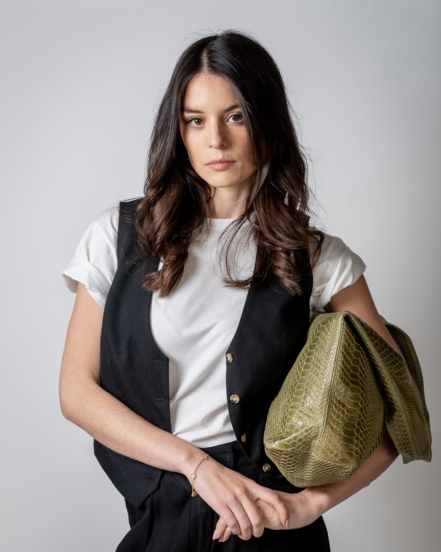 CARTERA AZUCENA VERDE