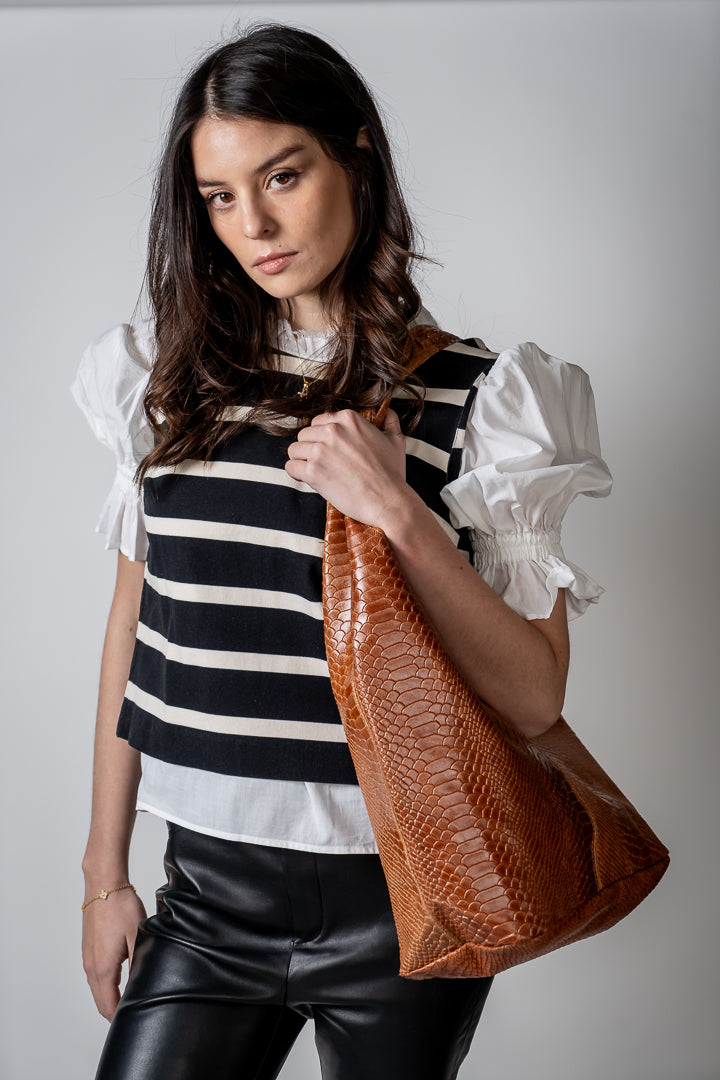 CARTERA AZUCENA CARAMEL