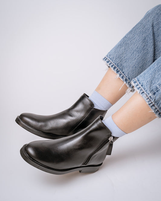 BOTIN LUSTRE 24-I NEGRO